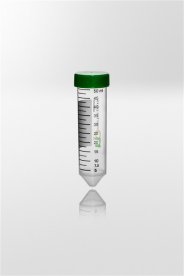 Centrifuge tube PP with screw cap PE, 50ml, Ø30x115 mm, conical bottom, tube transp., cap, 250 pcs/pack