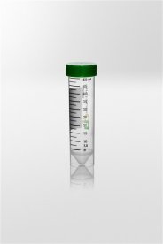 Centrifuge tube PP with screw cap PE, 50ml, Ø30x115 mm, conical, skirted, tube transp., cap , 250pcs/pack
