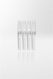 PCR microcentrifuge tube PP, 0,1ml, enclosed cap, 4-strips, for Corbett and Rotor-Gene, transparent np pcr ready, max. RCF 6.00