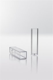 Macro cuvette PS, 4ml, for photometer, cavity sorted, application 340-800 nm, 1000pcs