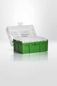 Pipette tips PP in rack, premium surface, 0,1-20µl, super slim, transparent, moulded rings, np premium bio, sterile R, autocl.
