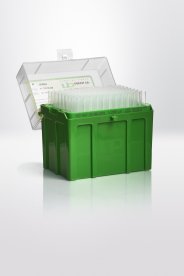 Pipette tips PP in rack , premium surface, 100-1.250µl, transparent, moulded rings, np premium, 3456 pcs