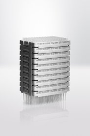 Pipette tips PP, premium surface, refill system, 0,1-20µl, super slim, 96 pcs/tray, transparent tips, translucent gray tray, gr