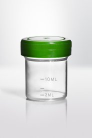 Screw cap container PP, 20ml, Ø37X43,5mm, pre-assembled cap, container transparent, cap, 600 pcs