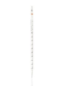 Serological pipette PS, 10ml, single peel-pack, transparent, color code: orange, grad., np pcr ready, sterile R. 200pcs/pack