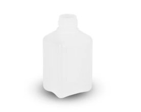 Flaska 100ml, HDPE, rektangulär (separat kork EBR49000200)