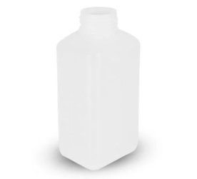 Flaska 1000ml, HDPE, rektangulär (separat kork EBR24111414)