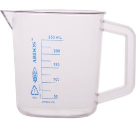 Beaker, With Handle, TPX, 100 mL, Printed Graduation - 30pcs/pack