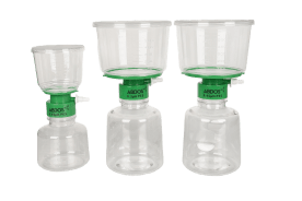 BIOFILL Bottle Top Filteration System, 500ml, 0.2μm High Flow PES Bottle Top Filter Full Assembly, Sterile - 12 pcs