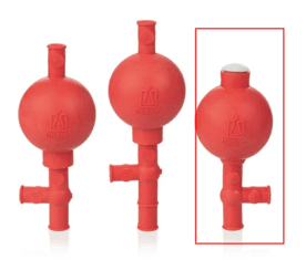 Pipette filler, natural rubber, 2 valves - Flip