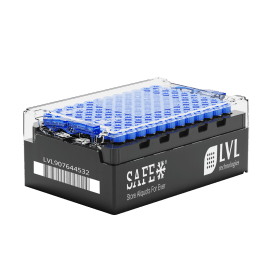 LX 1000 2D rör utan sidokod med skruvkork i rack