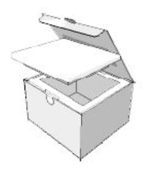 Komplett set:324.2352 Kylbox 3 liter och 324.2358 Kartong t kylbox 3 lit märkt 3373