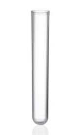 Test tube PS, round bottom, 12ml, Ø16x100 mm, transparent, max. RCF 3.000g. 1200pcs/pack