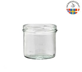 Glasburk, Rak 125 ml, Diameter 65.5 mm, Hals/öppning 66 mm, Höjd 58 mm. 108st/FP