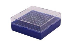 Polycarbonate Box, Red, ,10x10 and marked positions, 52h x 133 x 133mm