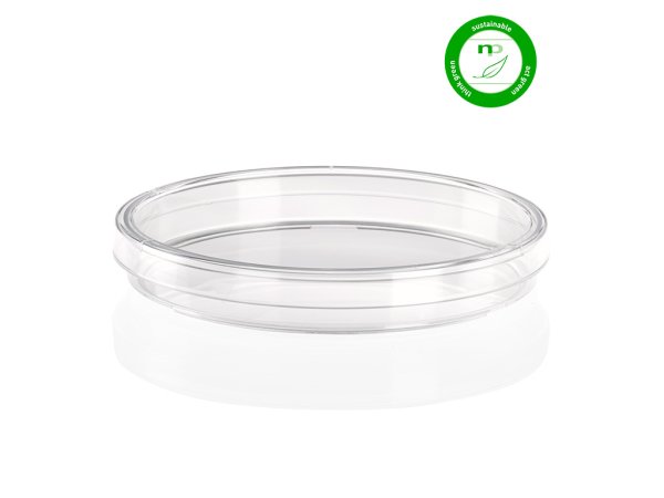 Petri dish PS, Ø91,5x14,55 mm, with 3 vents, (non slippery / stackable), transparent, sterile R, 480 pcs