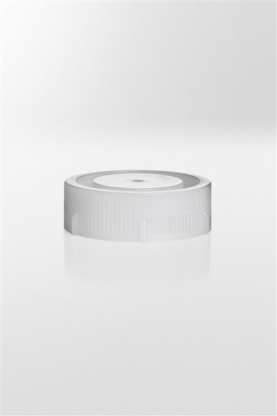 Screw cap HDPE, for mailing container 44x114mm, with rim, natural , Lid to NRE11-222-0100, 250 pcs/pack
