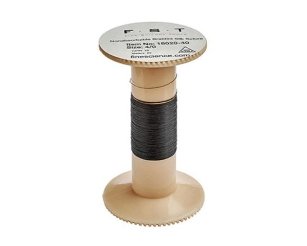 Silk Suture Thread - Size 4-0, Dia 0,17mm, 23meter