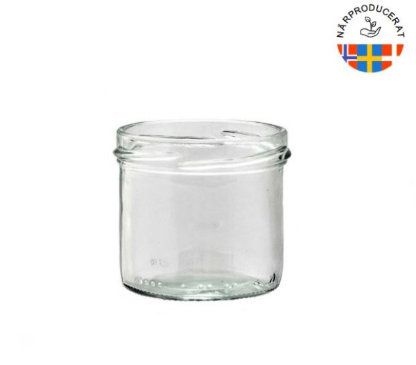 Glasburk, Rak 125 ml, Diameter 65.5 mm, Hals/öppning 66 mm, Höjd 58 mm. 108st/FP