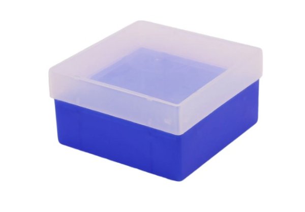 Polypropylene box 75h x 133 x 133 with lid