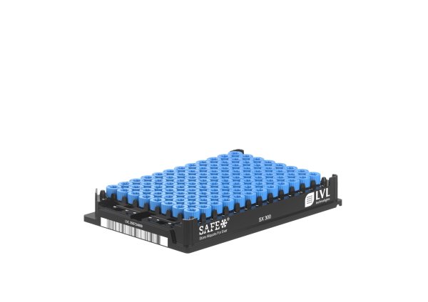 SX 300 2D rör utan sidokod med skruvkork i rack