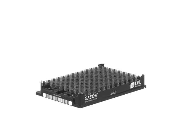SX 300 2D rör med sidokod i rack